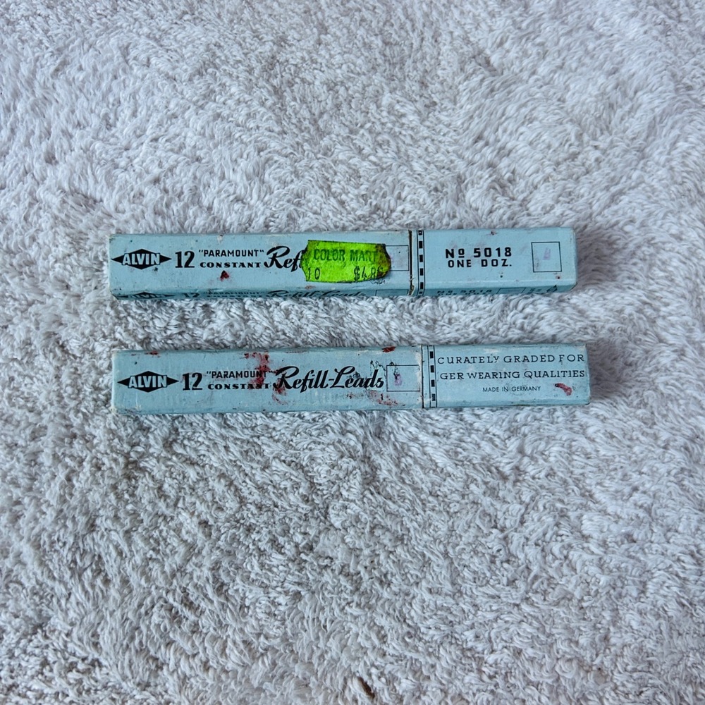 Vintage Alvin 5018 Paramount Constant Refill Leads 2mm 130mm Germany 2 Boxes